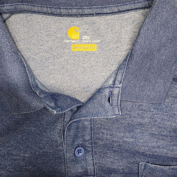MENS CARHARTT POLO SHIRT SIZE 2XL - Picture 1 of 7